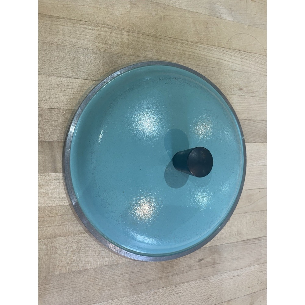 Vintage Club Aluminum Turquoise Teal Pot Lid Only 7 1/2" Replacement